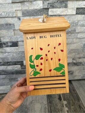 🐞 Ladybug Hotel  🐞 Garden Insect Wooden  House/Habitat